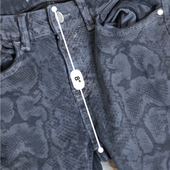 Zara mid rise black snake print skinny jeans - Picture 6 of 6